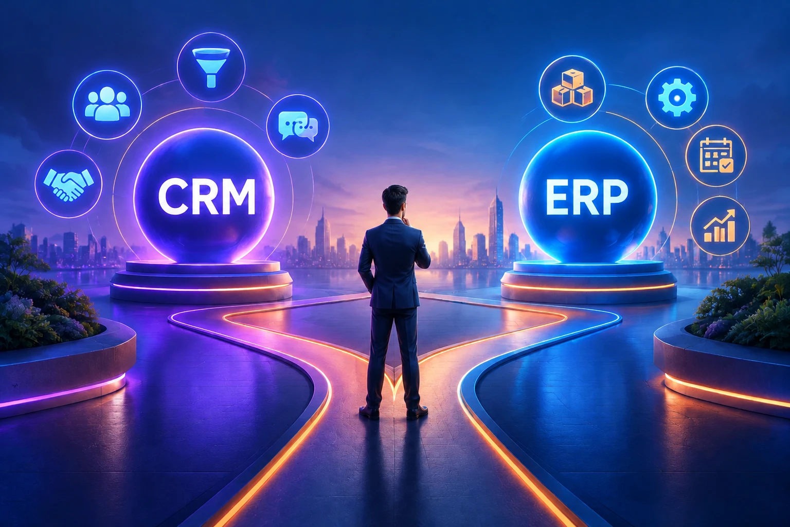 تفاوت CRM و ERP چیست؟ مقایسه کاربردها و انتخاب بهترین گزینه